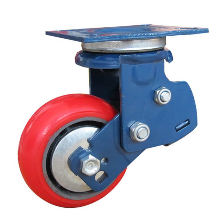 Caster Wheel With Shock Absorber, Spring Loaded Caster - YTCASTER