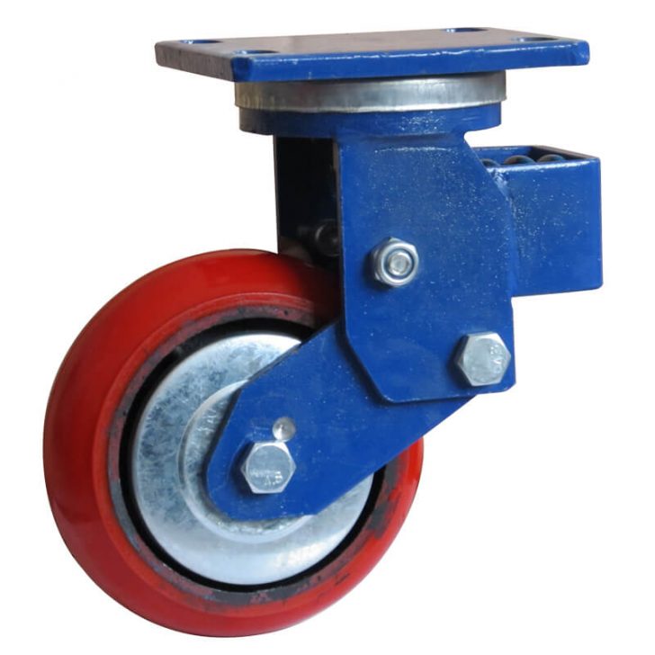 Caster Wheel With Shock Absorber, Spring Loaded Caster - YTCASTER