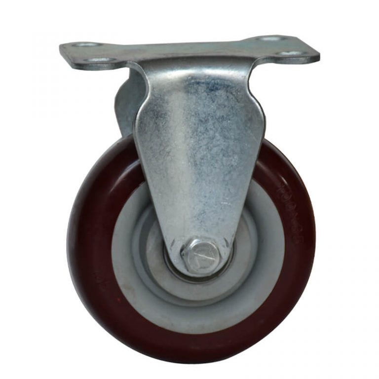 3 Inch PU Small Fixed Caster Wheels YTCASTER