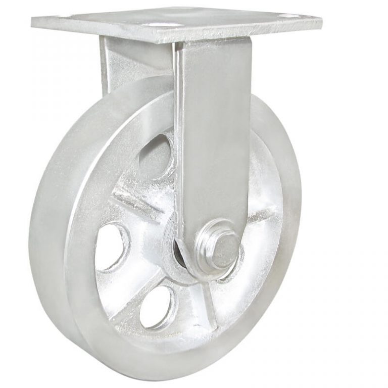 10 Inch Steel Caster Wheels Heavy Cast Iron Fixed Casters Ytcaster